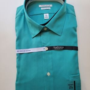 Mens Van Heusen Lux Sateen Dress Shirts 